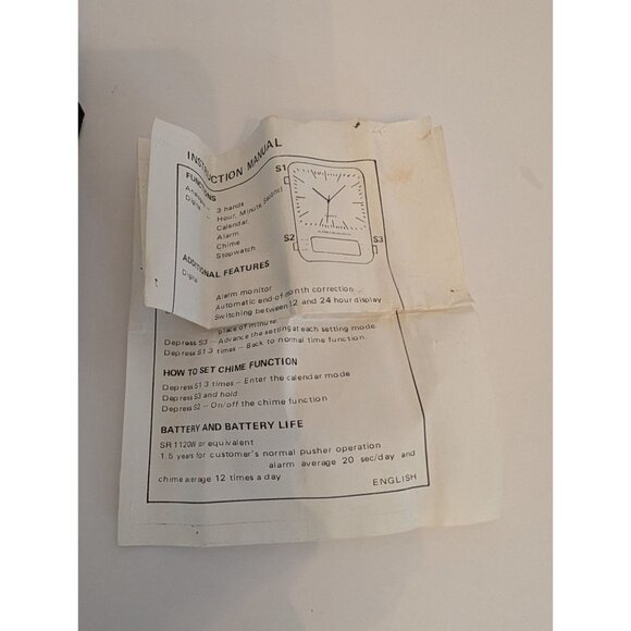 Futura Mens Two-Tone Stainless Steel Analog  Digital Watch Original Box - Picture 5 of 7